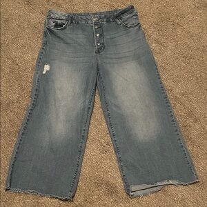 Time and Tru Blue Wide-Leg Women Denim Jeans Size 14